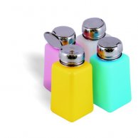 BUTELKA Z POMPKĄ CHROM 180 ML PINK