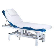 Łóżko do masażu, elektryczny stół rehabilitacyjny BD-8230 - kolor biały/niebieski