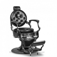 FOTEL Fryzjerski BARBER BAROK BLACK