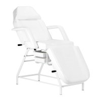 Fotel kosmetyczny 557A z kuwetami biały