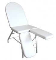 Fotel składany do pedicure z dzielonym podnóżkiem
