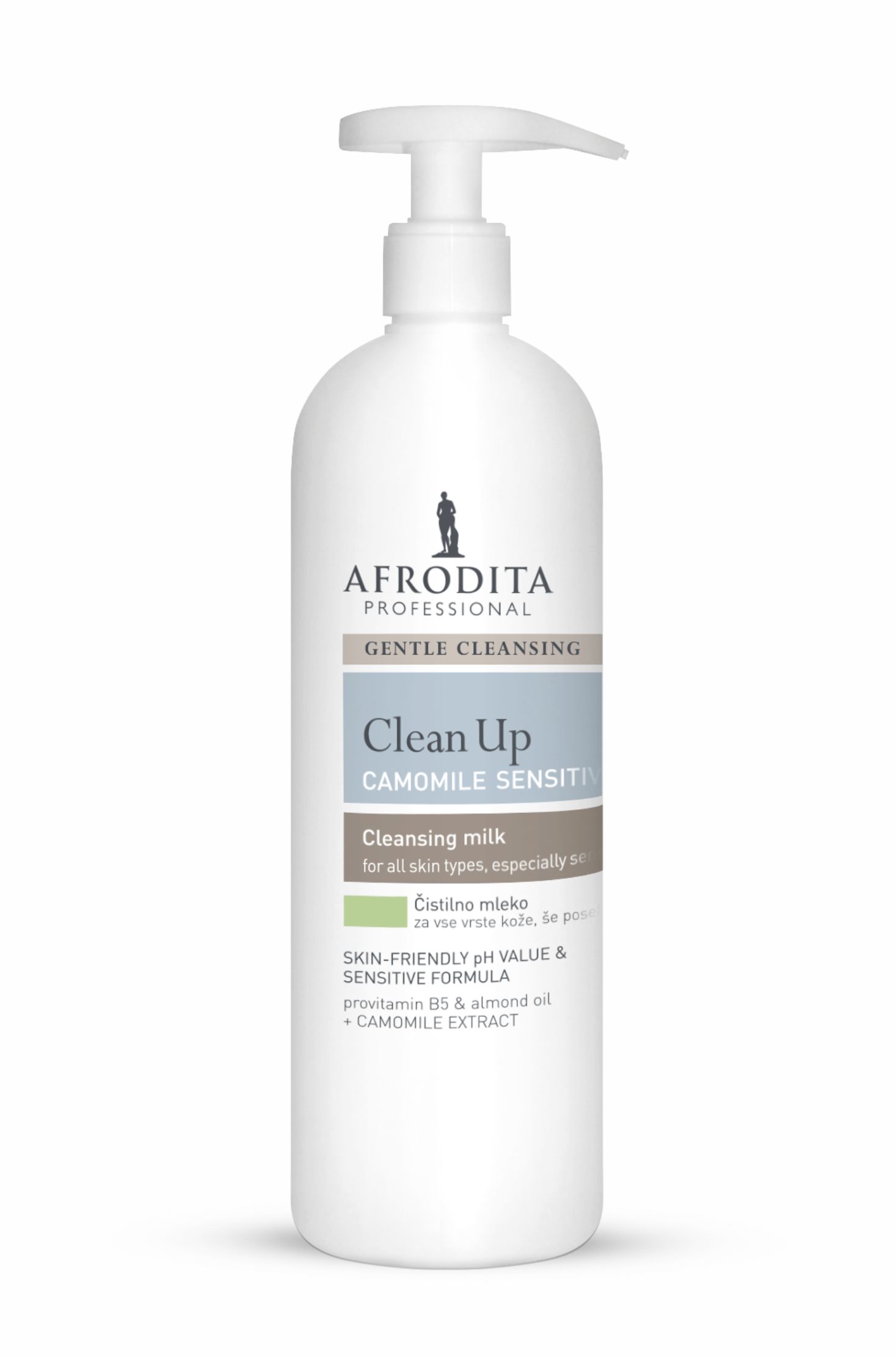Kozmetika Afrodita - Clean Up - Mleczko Camomile Sensitive do demakijażu dla skóry wrażliwej 500 ml