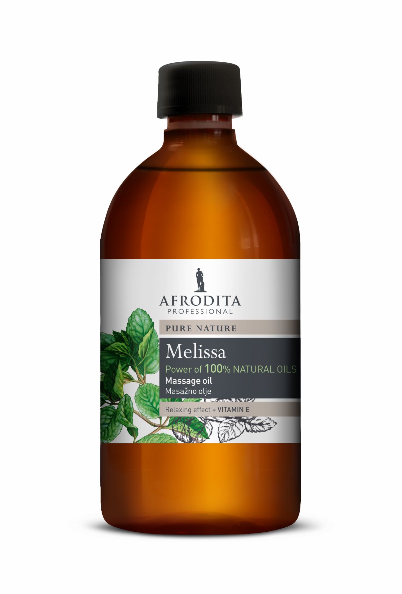 Kozmetika Afrodita - Olej do masażu 500 ml - Melisa - relaks i wyciszenie