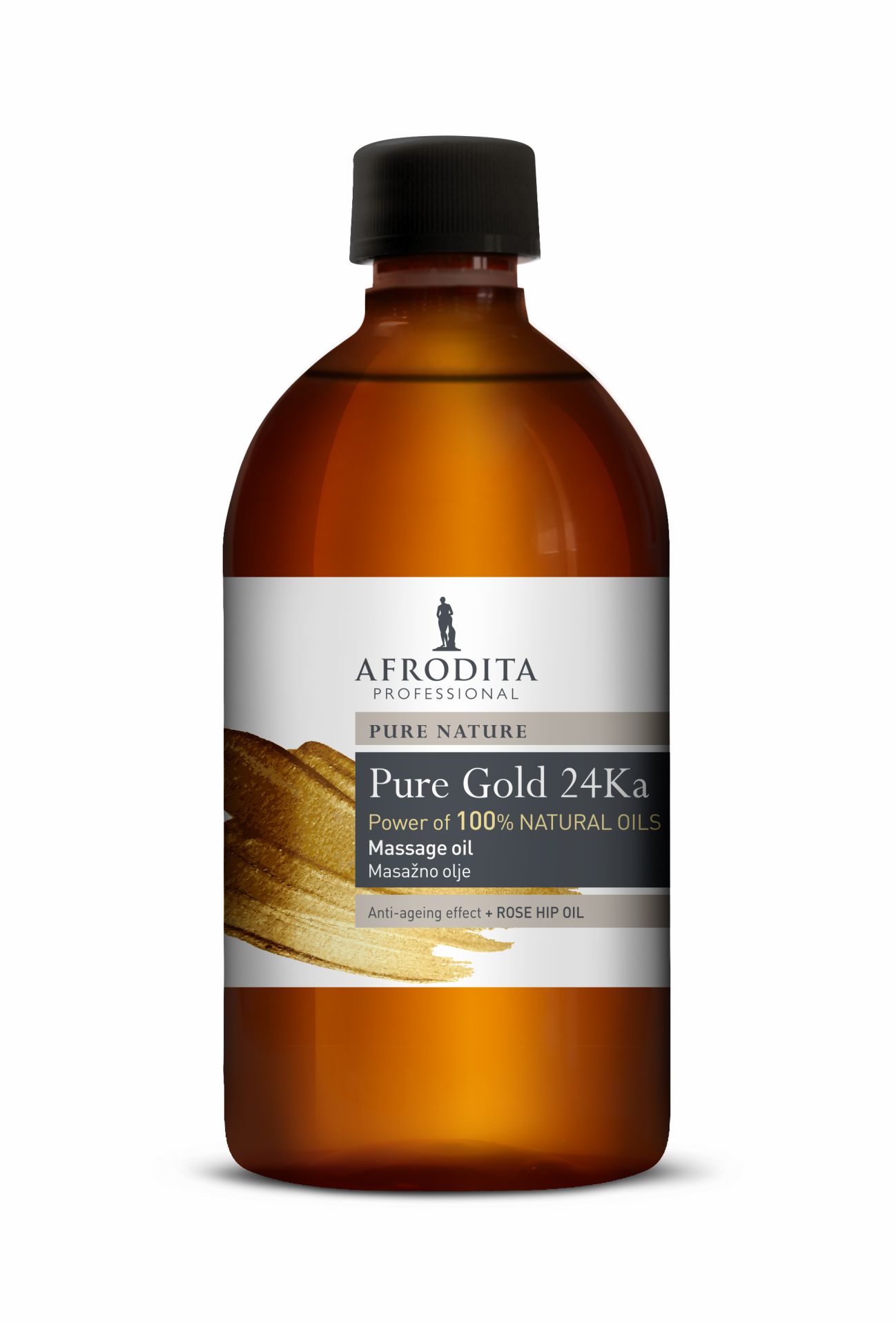 Kozmetika Afrodita - Olej do masażu 500 ml Gold 24 Ka