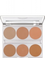 KRYOLAN-DUAL FINISH PALETTE 6 COLORS / PALETA 6 PODKŁADÓW W KAMIENIU / COLD COMPLEXION