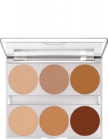 KRYOLAN-DUAL FINISH PALETTE 6 COLORS / PALETA 6 PODKŁADÓW W KAMIENIU / CONTOURING