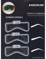 KRYOLAN-EYEBROW STENCILS / SZABLONY DO STYLIZACJI I REGULACJI BRWI  #1