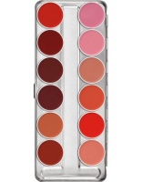 KRYOLAN- LIP ROUGE PALETTE 12 COLORS / SZMINKI DO UST / CLASSIC 1