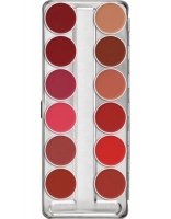 KRYOLAN- LIP ROUGE PALETTE 12 COLORS / SZMINKI DO UST / CLASSIC 2