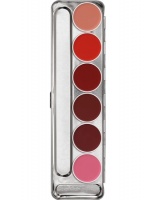 KRYOLAN-LIP ROUGE PALETTE 6 COLORS / SZMINKI DO UST / STANDARD