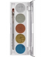 KRYOLAN-METALLIQUE 5 COLORS / KREMOWY CIEŃ DO POWIEK LUXURY 2