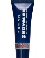 KRYOLAN-MULTI GEL GLITTER 10 ML / GRUBY ŻEL BROKATOWY DO CIAŁA I WŁOSÓW-PINK