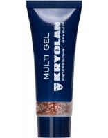 KRYOLAN-MULTI GEL GLITTER 10 ML / GRUBY ŻEL BROKATOWY DO CIAŁA I WŁOSÓW-COPPER