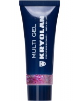 KRYOLAN-MULTI GEL GLITTER 10 ML / GRUBY ŻEL BROKATOWY DO CIAŁA I WŁOSÓW-PASTEL RED