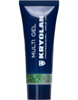 KRYOLAN-MULTI GEL GLITTER 10 ML / GRUBY ŻEL BROKATOWY DO CIAŁA I WŁOSÓW-GREEN