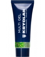 KRYOLAN-MULTI GEL GLITTER 10 ML / GRUBY ŻEL BROKATOWY DO CIAŁA I WŁOSÓW-PASTEL GREEN