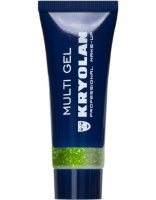 KRYOLAN-MULTI GEL GLITTER 10 ML / GRUBY ŻEL BROKATOWY DO CIAŁA I WŁOSÓW-PEARL GREEN