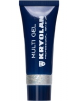 KRYOLAN-MULTI GEL GLITTER 10 ML / GRUBY ŻEL BROKATOWY DO CIAŁA I WŁOSÓW-PEARL WHITE