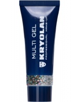 KRYOLAN-MULTI GEL GLITTER 10 ML / GRUBY ŻEL BROKATOWY DO CIAŁA I WŁOSÓW-MULTICOLOR