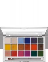 KRYOLAN-SHIMMERING VISION PALETTE 18 COLORS / KREMOWE CIENIE / KOLOROWE BAZY