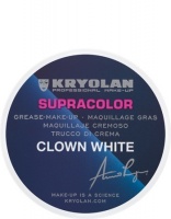 KRYOLAN- SUPRACOLOR CLOWN WHITE 30 G / TŁUSTA FARBA DO MALOWANIA TWARZY