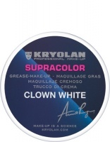 KRYOLAN- SUPRACOLOR CLOWN WHITE 80 G / TŁUSTA FARBA DO MALOWANIA TWARZY