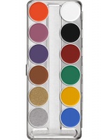 KRYOLAN- SUPRACOLOR PALETA 12 KOL / TŁUSTA FARBA DO MALOWANIA TWARZY / SN