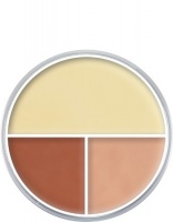 KRYOLAN-ULTRA FOUNDATION TRIO / KÓŁKO PODKŁADÓW KRYJĄCYCH DO TWARZY / NO. 5