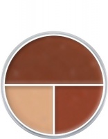 KRYOLAN-ULTRA FOUNDATION TRIO / KÓŁKO PODKŁADÓW KRYJĄCYCH DO TWARZY / NO. 7