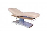 Leżanka kosmetyczna Luna T Plus beżowa + drewno z podgrzewaniem 