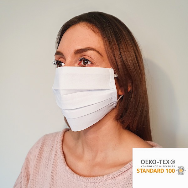Maseczka maska ochronna wielokrotnego użytku -bawełna 100%- produkt PL
