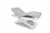 SPA Łóżko do masażu - podgrzewana leżanka kosmetyczna LUNA X PLUS  jasnoszara Pure