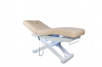 SPA Łóżko do masażu - podgrzewana leżanka kosmetyczna LUNA X PLUS beżowa Pure