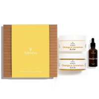Sparkling orange Orange oil 50ml, Orange & Cinnamon Butter 200ml, Orange & Cinnamon Scrub 250g