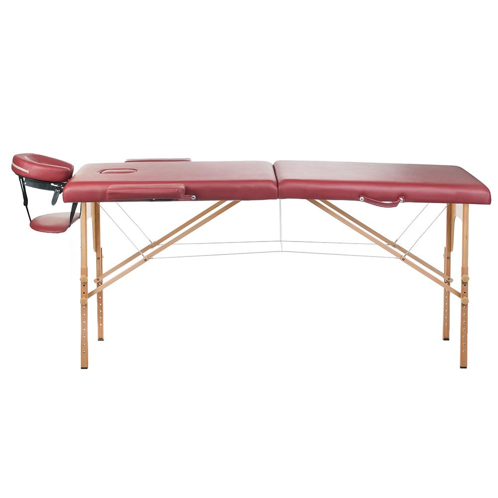 Stół, składane łóżko do masażu i rehabilitacji BS-523 - kolor burgund