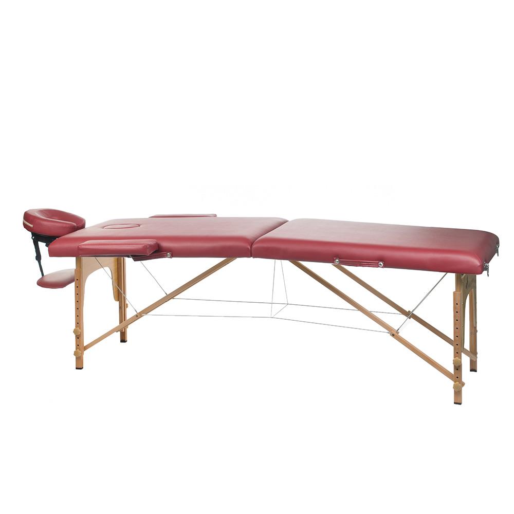 Stół, składane łóżko do masażu i rehabilitacji BS-523 - kolor burgund