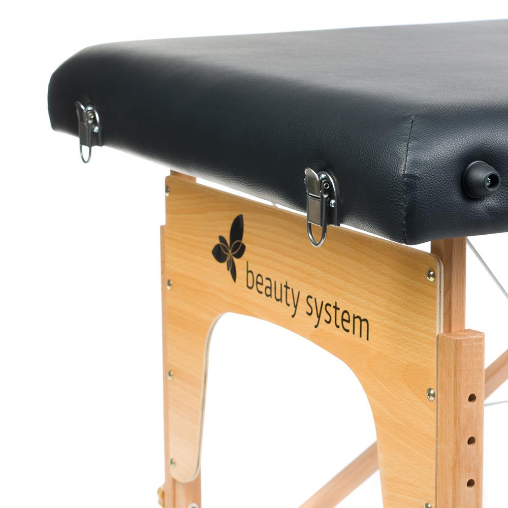 Stół, składane łóżko do masażu i rehabilitacji BS-523 - kolor czarny
