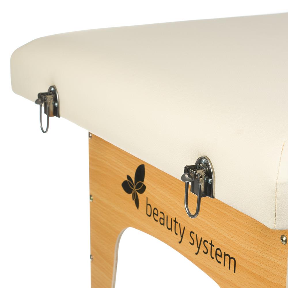 Stół, składane łóżko do masażu i rehabilitacji BS-523 - kolor kremowy
